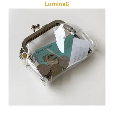 일본여행 클립형 투명 동전지갑 미니 파우치 실용 보관 수납 루미나G 일본여행 클립형