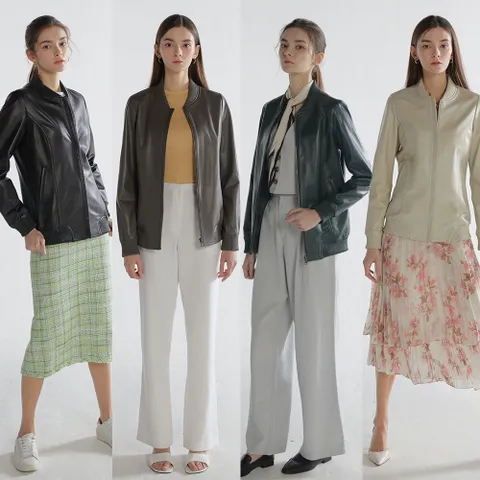 [헤스티지] 스타디움 여성양가죽자켓(395)