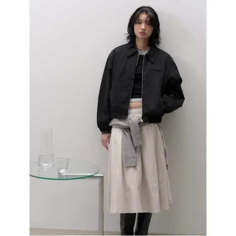 코튼 패디드 점퍼  블랙 (356138CM25)