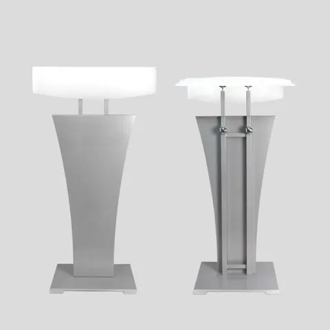 아스텔 화이트 메뉴판거치대 마스트 안내간판 520mm 보면대 높이조절 각도조절