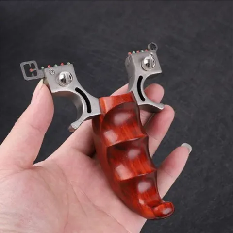 물소뿔손잡이새총 사냥용새총 고무줄 슬링샷 까마귀퇴