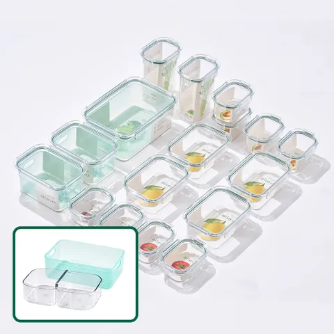 [NEW] 브리앙 풀트라이탄 투명 밀폐 용기 반찬통 24P 풀세트