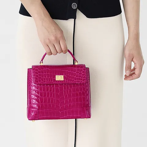 악어백 레이크 (Lake) 명품 악어가죽가방