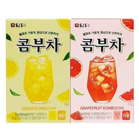 담터 콤부차 자몽 레몬 10스틱 발효 탄산 청량감가득 콤부차 자몽 레몬 10스틱 발효 탄산