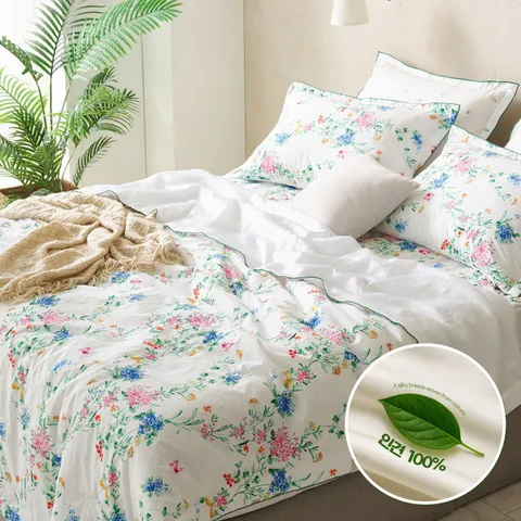 [롯데백화점][박홍근]클레버 고밀도면 인견 여름 이불베개세트 싱글(S)