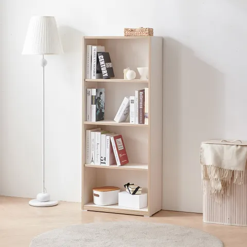 나다운 18T자작패턴 600 4단책장 수납장식장 거실책장