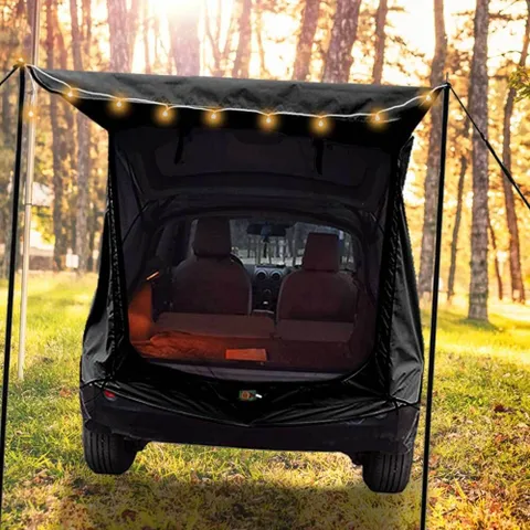 블랙 트렁크 텐트 차박텐트 차박용텐트 도킹텐트 차량용텐트 차박용텐트