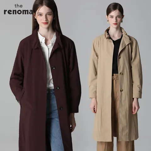 [최초가342000] 하이넥 벨티드 싱글 트렌치코트