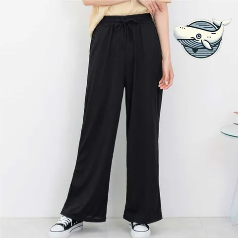 여름 스타일 밴딩 와이드팬츠 편안한 일상 여성여름바지 여름바지 여성여름슬랙스 여성편한바지