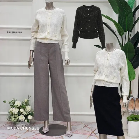 MD 펄 크롭 가디건  MD MMYDGKC9780_CJ