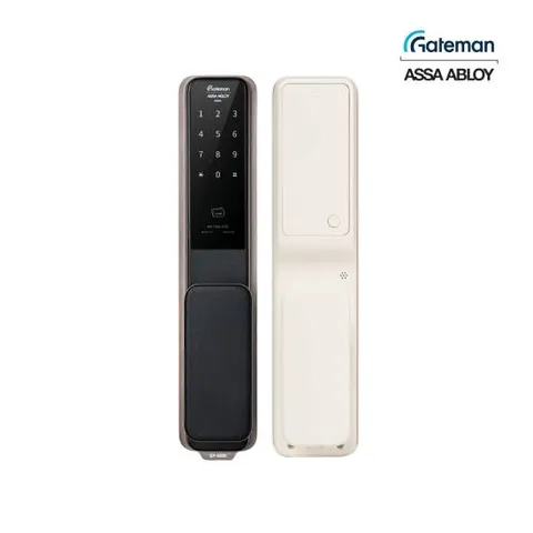 1초잠김 1초즉시열림 푸시풀도어락 GP-500RC 디지털도어락 크림색상 인테리어도어락 현관문 아파트도어락 번호키 설치포함