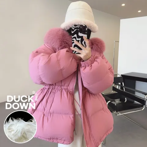 (6color) 제이디 폭스퍼 덕다운 후드 패딩