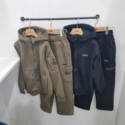 기모 지프 루즈핏 후드집업세트KP4TZU041TPU945_JK