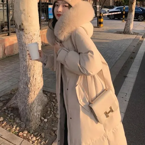 [브리치] 허그허그 / 레버 털후드 4color 롱 패딩 자켓