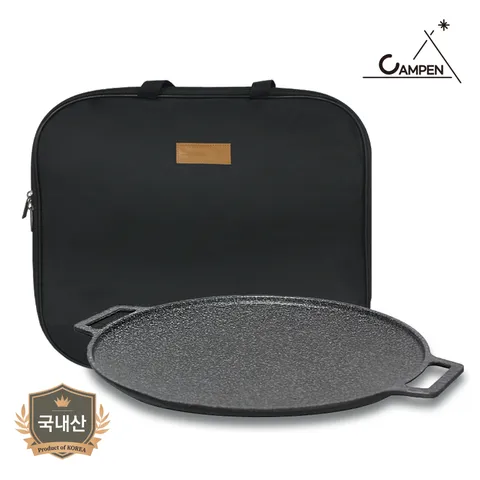 캠팬 돌코팅 인덕션IH 그리들 36cm/가방포함