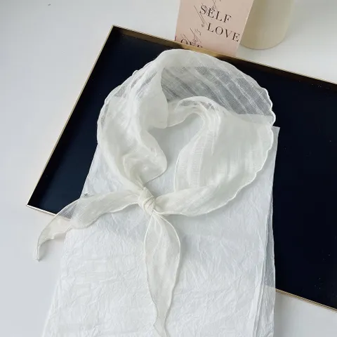 코코비치 린넨 스카프 쁘띠 린넨 가방 여성 머플러 봄 여름스카프 실크스카프 쁘띠스카프코디