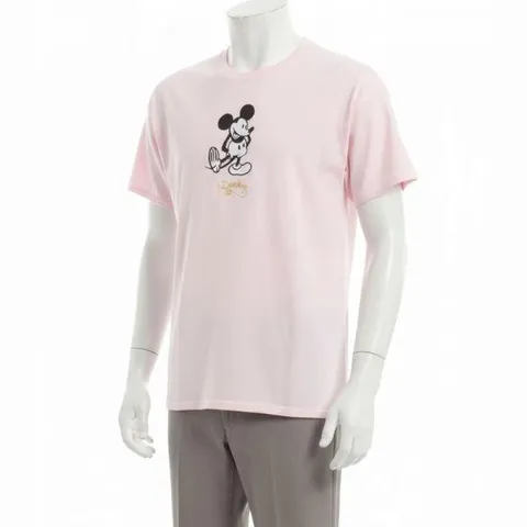 MUST IT_ WILD DONKEY 25 미키 그래픽 프린팅 티셔츠 라이트핑크