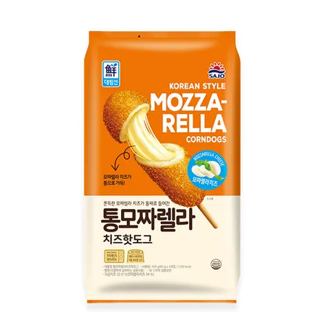 [푸른들마켓] 통모짜렐라치즈핫도그(400g)