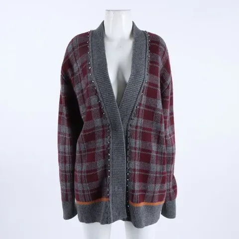 [구구스]중고명품 산드로 체크 가디건 55 (NO 10324323)