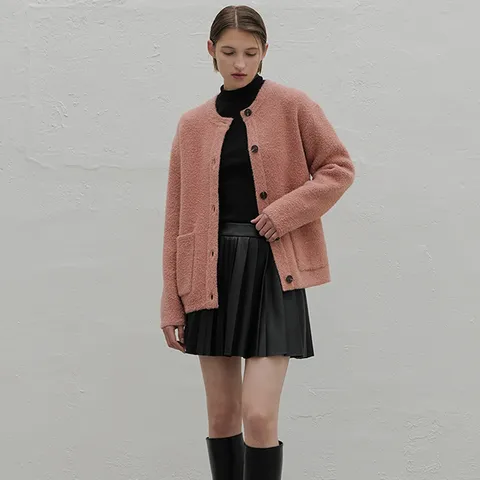 [나인] [최초가:119000원]헤어리 오버핏 캐주얼 니트 자켓(JK-2885)