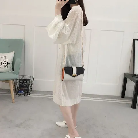 [하프클럽/ 무드비치썸머니트가디건 PDJ693M401 빅사이즈