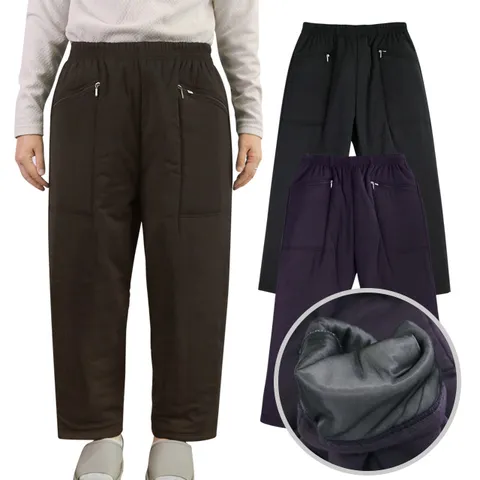 두꺼운 국산 여성 빅사이즈 패딩 솜바지 방한 어르신 몸빼바지 고무줄 할머니