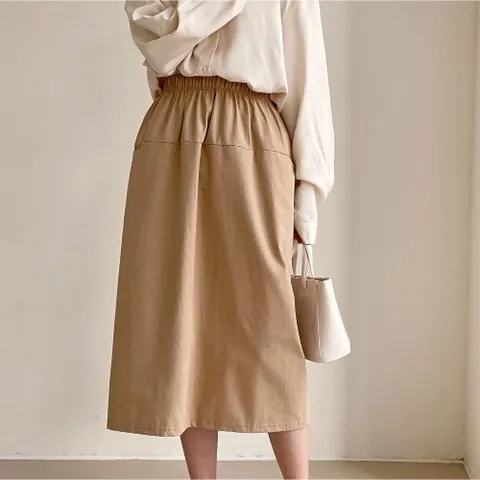 |KDK28|드레키 여성 슬릿 긴치마 트임 밴딩 항아리_18164041_597559