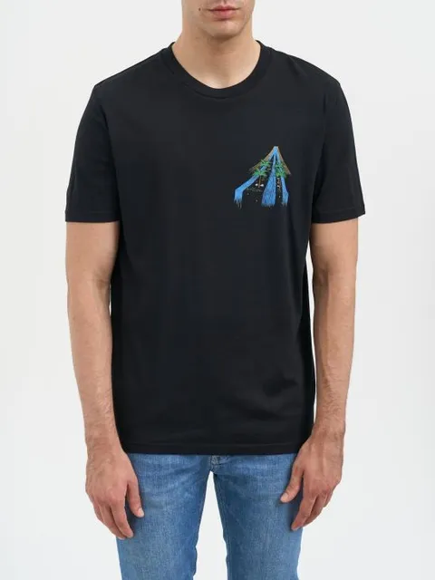 [해외직구] 25FW LAILAPS 반팔 티셔츠 LTROPICALOASISBLACK Black