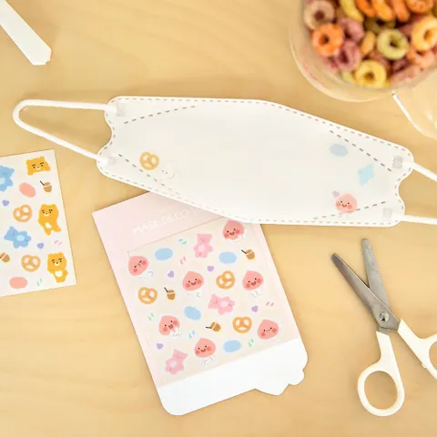 에이프릴샤워 마스크 씰 스티커 색상랜덤 에이프릴샤워 씰