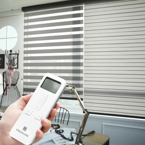 창안애 전동 콤비블라인드 거실 베란다 (리모컨 1개 포함)
