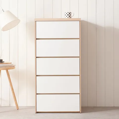 아카시아 화이트 5단 서랍장 수납장 600
