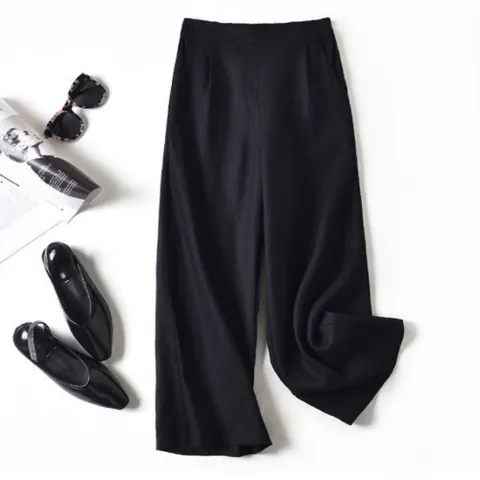 여성 4컬러 썸머팬츠 린넨통바지 마바지 와이드팬츠 여성바지 린넨바지 린넨팬츠 일자핏바지