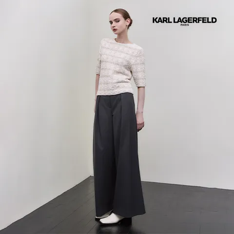 칼라거펠트 25FW 울블렌드 벨티드 팬츠