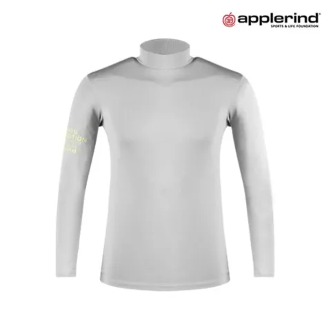 남성 봄 여름 골프웨어 골프 하이넥 무지 긴팔 티셔츠