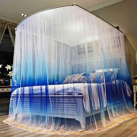 침대용 모기장 침대 사각 거실 대형 쉘터 방충망 대형모기장 침대모기장사각 침대용모기장