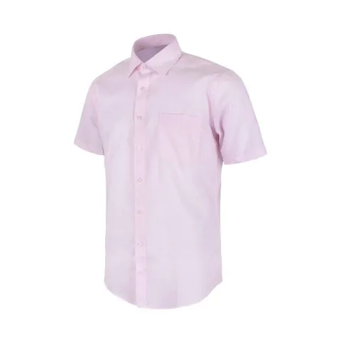 레귤러 캐주얼셔츠 패턴 DW41 반팔 핑크 스퀘어 셔츠