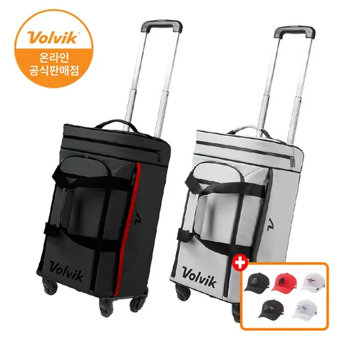 VBDB 스포티 4휠 바퀴형 보스턴 캐리어 골프백 +  마블 볼캡 골프모자