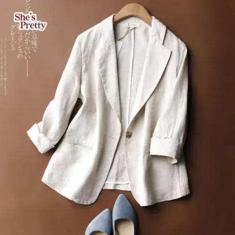 [하프클럽] 버킷린넨자켓