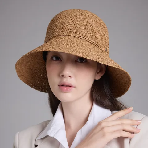 천연 라피아 클로슈햇 로사체 (2 colors)