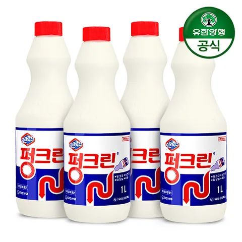 유한락스 펑크린 1L 배수구 싱크대 x 4개