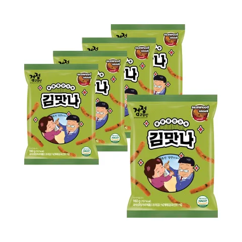 검정고무신 김맛나 160g x 5개 / 스낵 옛날과자