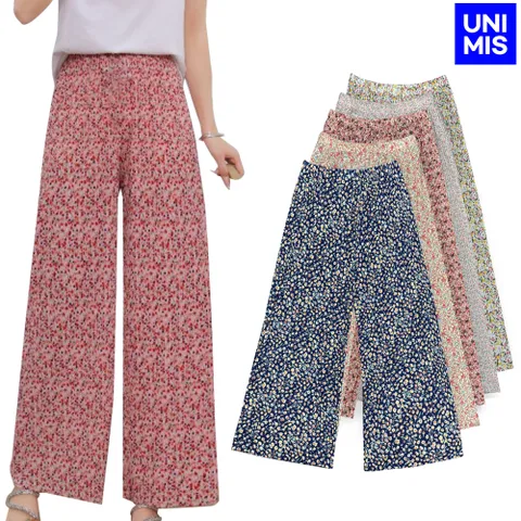 유니미스 9부 꽃무늬 몸빼바지 여름 통바지
