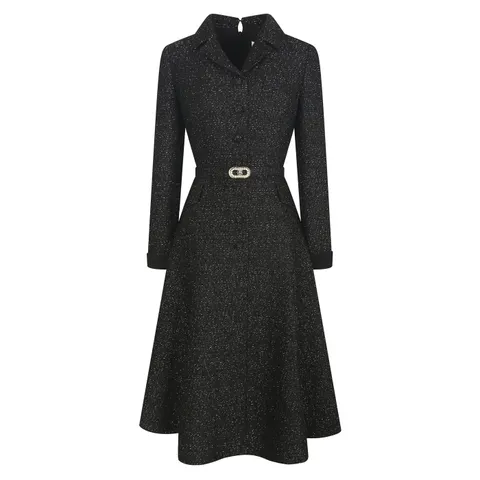 [롯데백화점][제이제이 지고트(프리미엄)]플랩 장식 롤업 트위드 원피스 GNAA0OP10