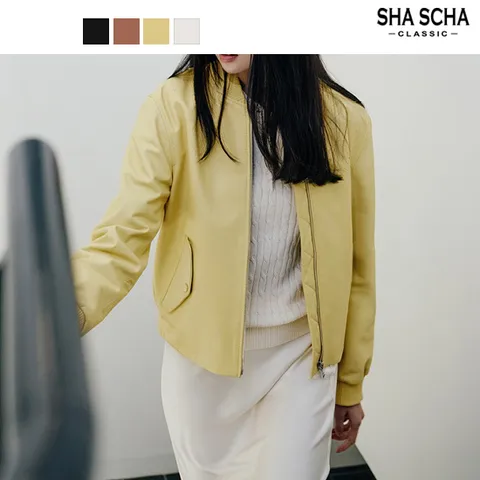 [홈쇼핑인기]브리티쉬 램스킨 봄버 재킷