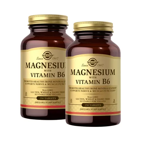 [해외직구] 솔가 마그네슘 위드 비타민B6 250정 X 2