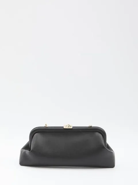 [해외직구] 25FW  클러치 파우치 8686839 SKYLAR JBM BLACK LIGHT GOLD Black