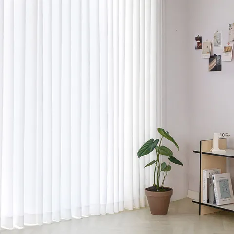 1+1 화이트 암막커튼 자외선차단 방한방풍 창문 거실 안방 원룸