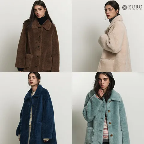 [하프클럽] 25FW 아일랜드 양모100 테디코트