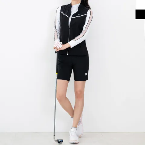 여자 골프웨어 조끼 티셔츠 반바지 3세트