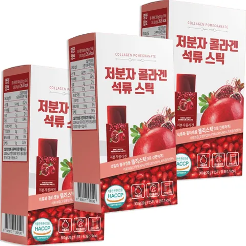 석류 과즙 저분자 피쉬 콜라겐 젤리 스틱 45포